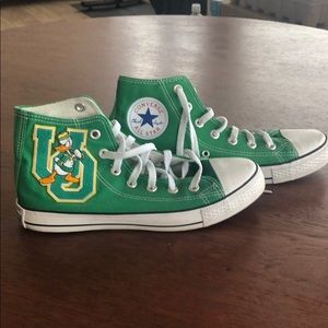 University of Oregon Ducks Green hightop Converse